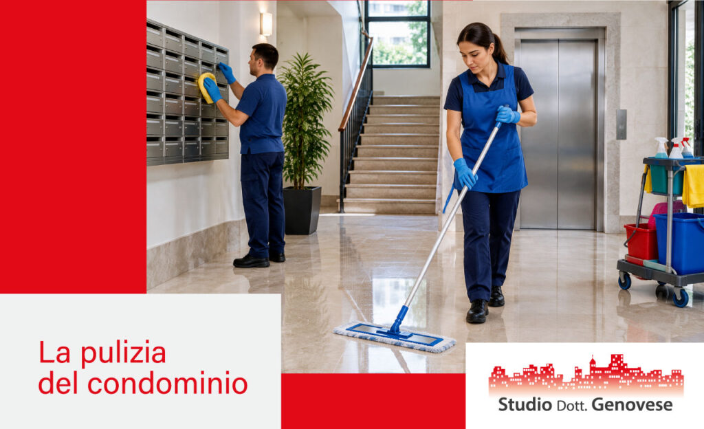 La pulizia del condominio